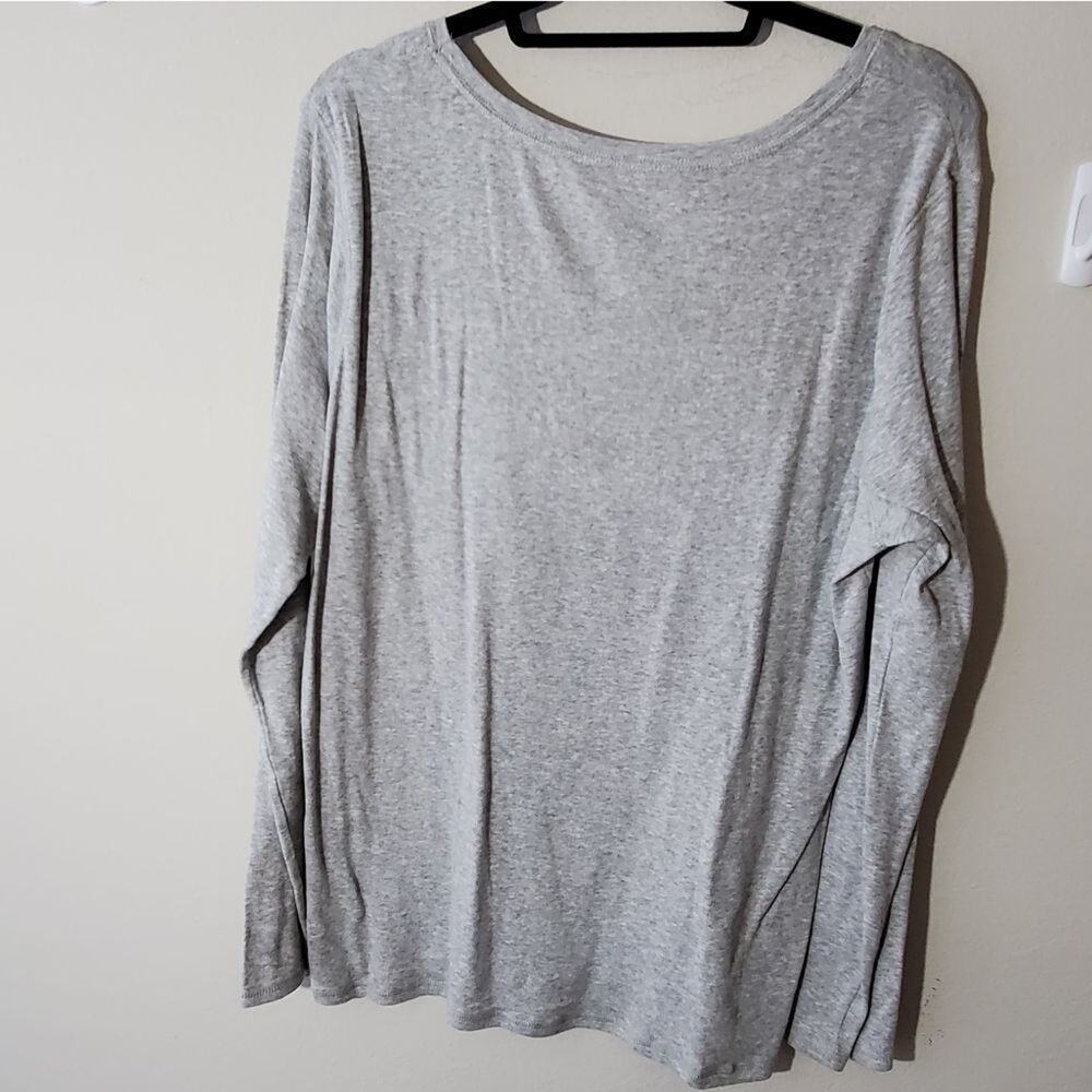 FLORAL long sleeve active workout t‎ shirt plus size XXL - Picture 2 of 4